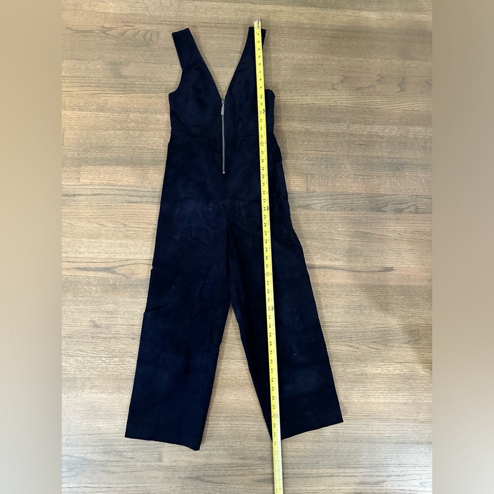 Urban Outfitters BDG April Corduroy Zip Front Jumpsuit-Size Small-Navy Blue - Picture 11 of 11